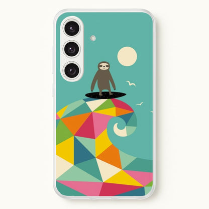 Surfing Sloth  - Animal Phone Case for Galaxy S25