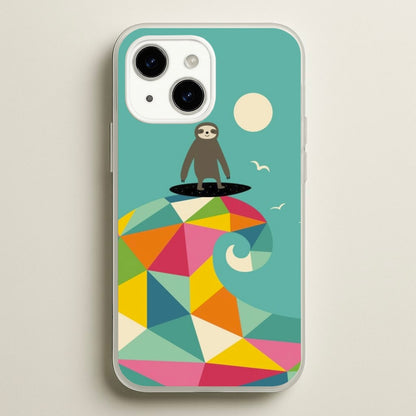 Surfing Sloth  - Animal Phone Case for iPhone 15 Plus