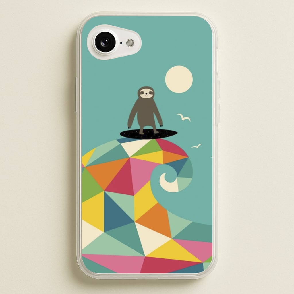 Surfing Sloth  - Animal Phone Case for iPhone 16e