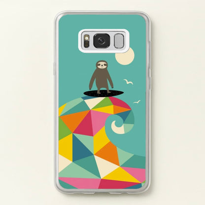 Surfing Sloth  - Animal Phone Case for Galaxy S8 Plus