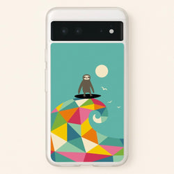 Surfing Sloth  - Animal Phone Case for Google Pixel 6