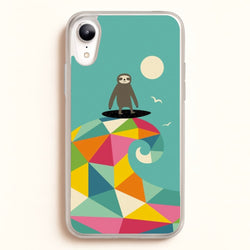 Surfing Sloth  - Animal Phone Case for iPhone XR