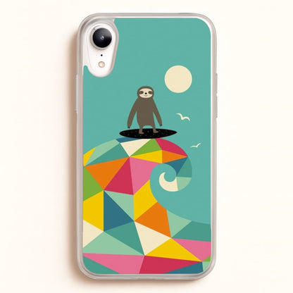 Surfing Sloth  - Animal Phone Case for iPhone XR