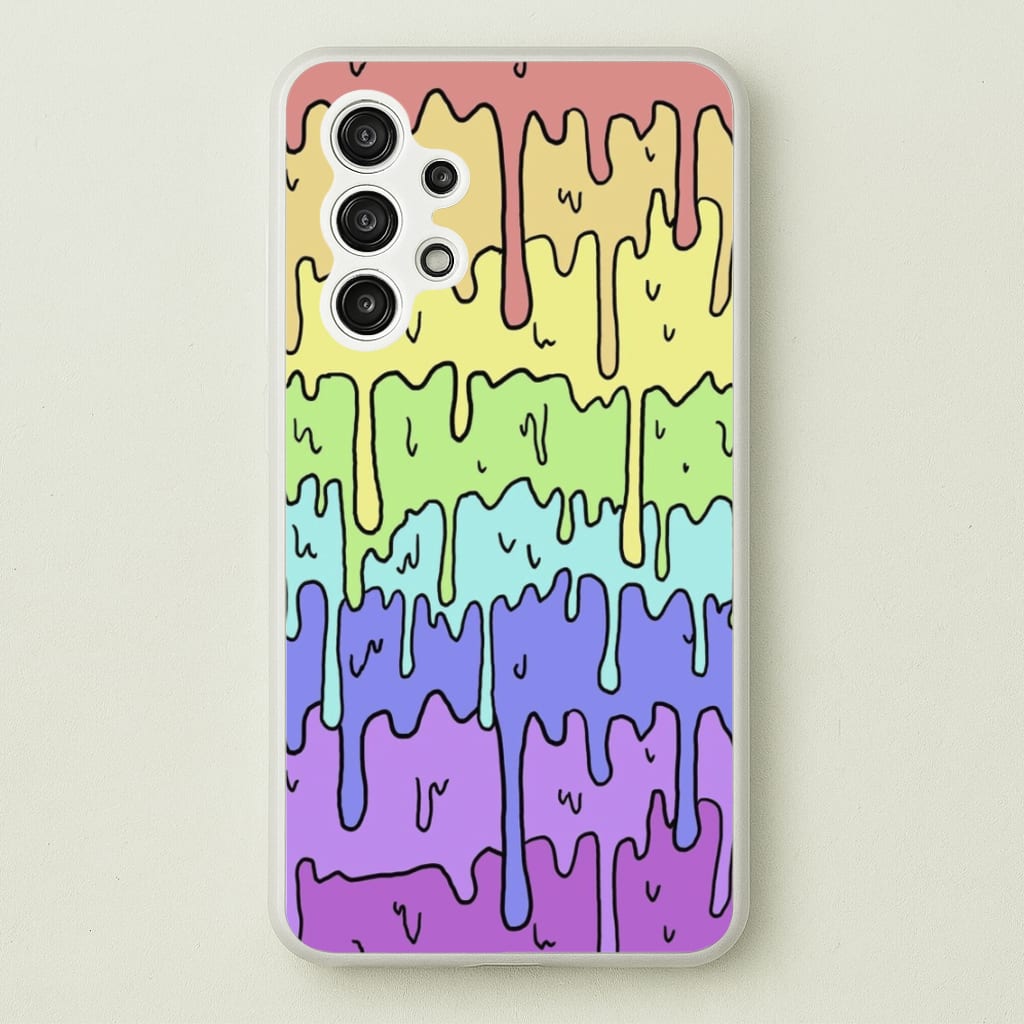 Dripping Rainbow  - Pattern Phone Case for Galaxy A13