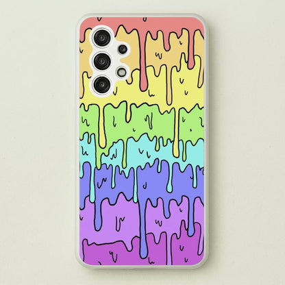 Dripping Rainbow  - Pattern Phone Case for Galaxy A13