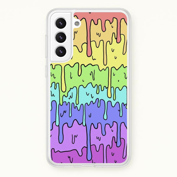 Dripping Rainbow  - Pattern Phone Case for Galaxy S22