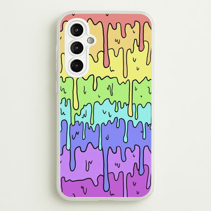 Dripping Rainbow  - Pattern Phone Case for Galaxy A14