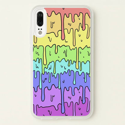 Dripping Rainbow  - Pattern Phone Case for Huawei P20