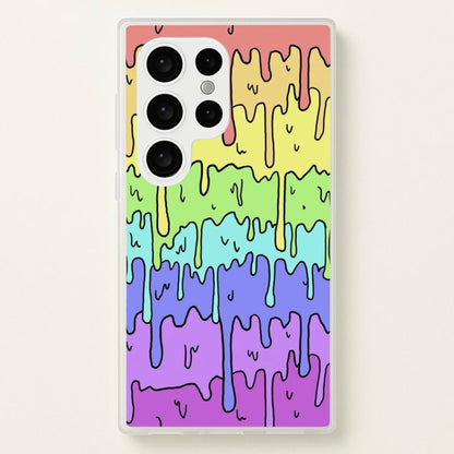 Dripping Rainbow  - Pattern Phone Case for Galaxy S24 Ultra
