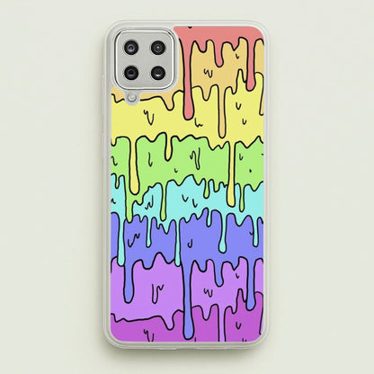 Dripping Rainbow  - Pattern Phone Case for Galaxy A12