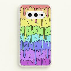 Dripping Rainbow  - Pattern Phone Case for Galaxy S10e