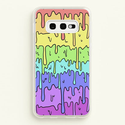 Dripping Rainbow  - Pattern Phone Case for Galaxy S10e