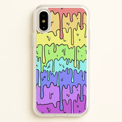 Dripping Rainbow  - Pattern Phone Case for iPhone X / XS