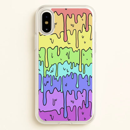 Dripping Rainbow  - Pattern Phone Case for iPhone X / XS