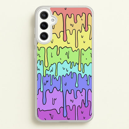 Dripping Rainbow  - Pattern Phone Case for Galaxy A34