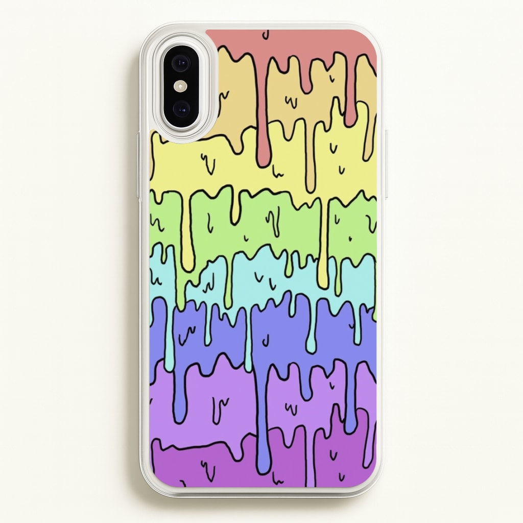 Dripping Rainbow  - Pattern Phone Case for iPhone XS Max