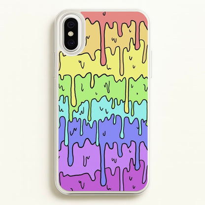 Dripping Rainbow  - Pattern Phone Case for iPhone XS Max