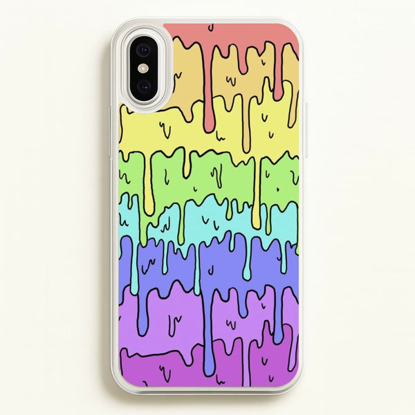 Dripping Rainbow  - Pattern Phone Case for iPhone XS Max