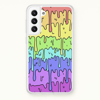 Dripping Rainbow  - Pattern Phone Case for Galaxy S21FE