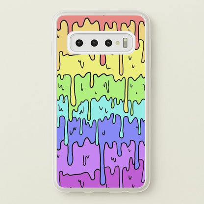 Dripping Rainbow  - Pattern Phone Case for Galaxy S10 Plus