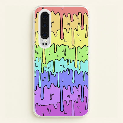 Dripping Rainbow  - Pattern Phone Case for Huawei P30