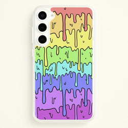 Dripping Rainbow  - Pattern Phone Case for Galaxy S23