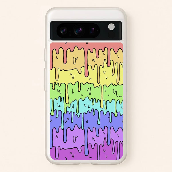 Dripping Rainbow  - Pattern Phone Case for Google Pixel 8 Pro