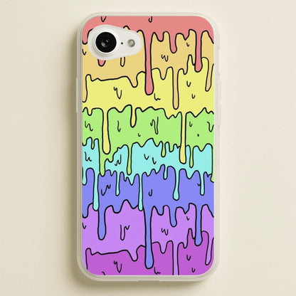 Dripping Rainbow  - Pattern Phone Case for iPhone 16e