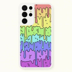 Dripping Rainbow  - Pattern Phone Case for Galaxy S21 Ultra
