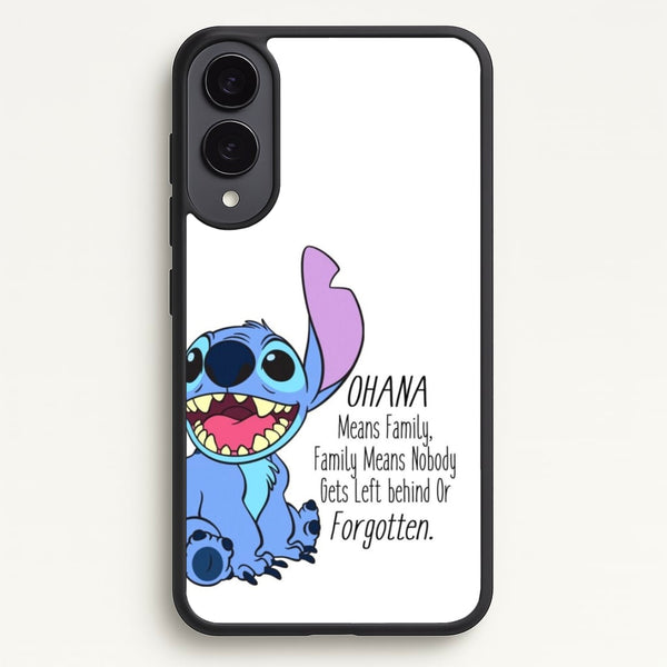 Ohana Means Family - Blue Alien  - Disney Phone Case for Galaxy S25 Edge