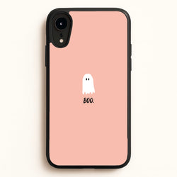 Boo - Ghost Halloween  - Halloween Phone Case for iPhone XR