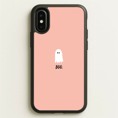 Boo - Ghost Halloween  - Halloween Phone Case for iPhone X / XS