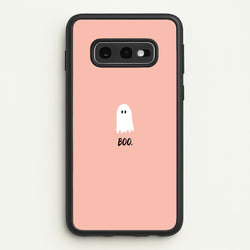 Boo - Ghost Halloween  - Halloween Phone Case for Galaxy S10e