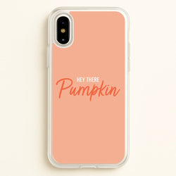 Hey There Pumpkin - Halloween  - Halloween Phone Case for iPhone X / XS