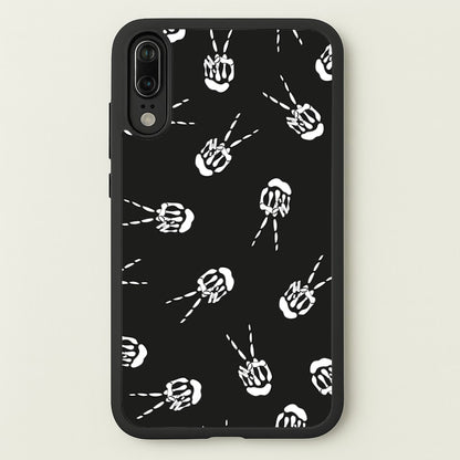 Skeleton Fingers - Halloween  - Halloween Phone Case for Huawei P20