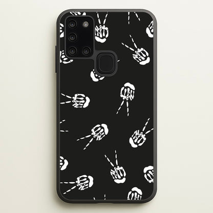 Skeleton Fingers - Halloween  - Halloween Phone Case for Galaxy A21s