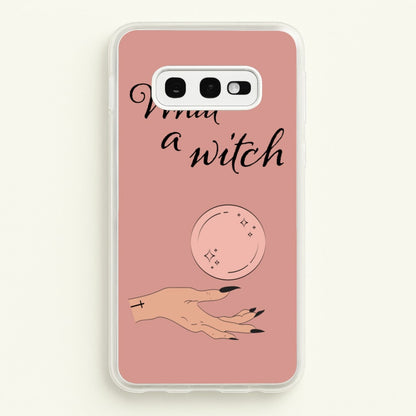 What A Witch - Halloween  - Halloween Phone Case for Galaxy S10e