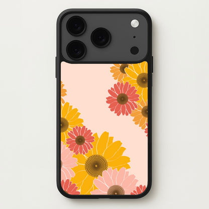 Sunflower Floral Pattern Phone Case for iPhone 17 Pro Max