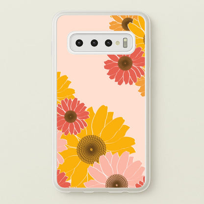 Sunflower Floral Pattern  - Patterns Phone Case for Galaxy S10 Plus