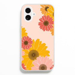 Sunflower Floral Pattern  - Patterns Phone Case for iPhone 16 Plus