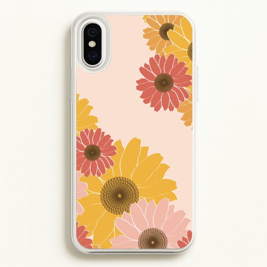 Sunflower Floral Pattern  - Patterns Phone Case for iPhone XS Max