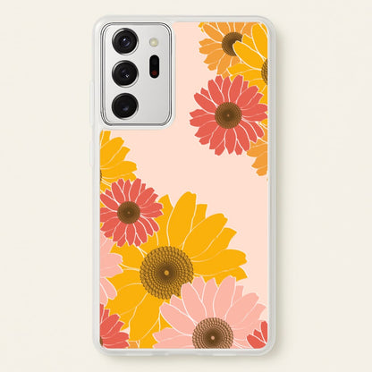 Sunflower Floral Pattern  - Patterns Phone Case for Galaxy Note 20 Ultra