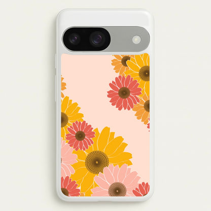 Sunflower Floral Pattern  - Patterns Phone Case for Google Pixel 9 / 9 Pro
