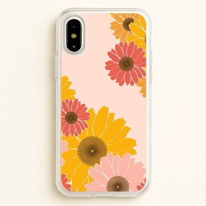 Sunflower Floral Pattern  - Patterns Phone Case for iPhone X / XS