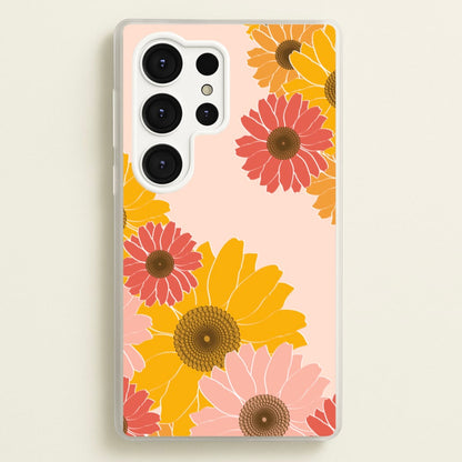 Sunflower Floral Pattern  - Patterns Phone Case for Galaxy S25 Ultra