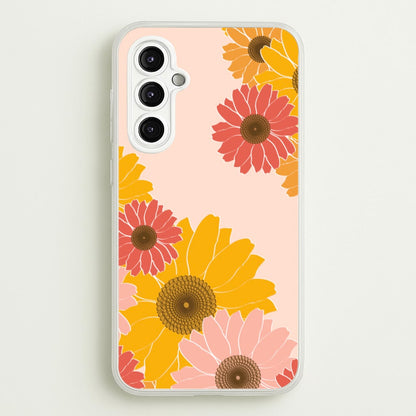 Sunflower Floral Pattern  - Patterns Phone Case for Galaxy A14