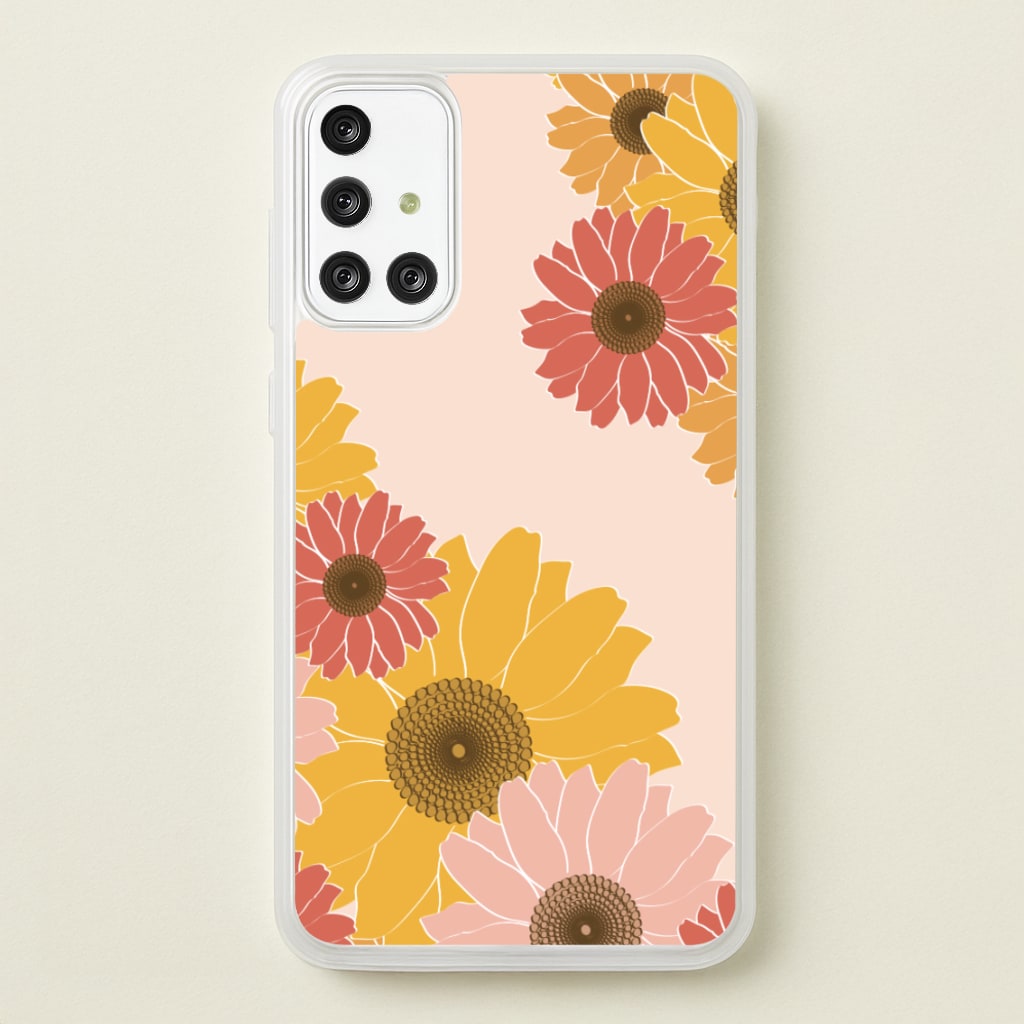 Sunflower Floral Pattern  - Patterns Phone Case for Galaxy A71