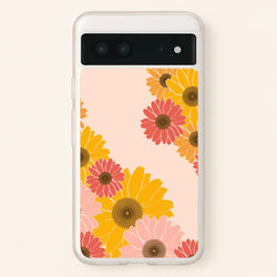 Sunflower Floral Pattern  - Patterns Phone Case for Google Pixel 7