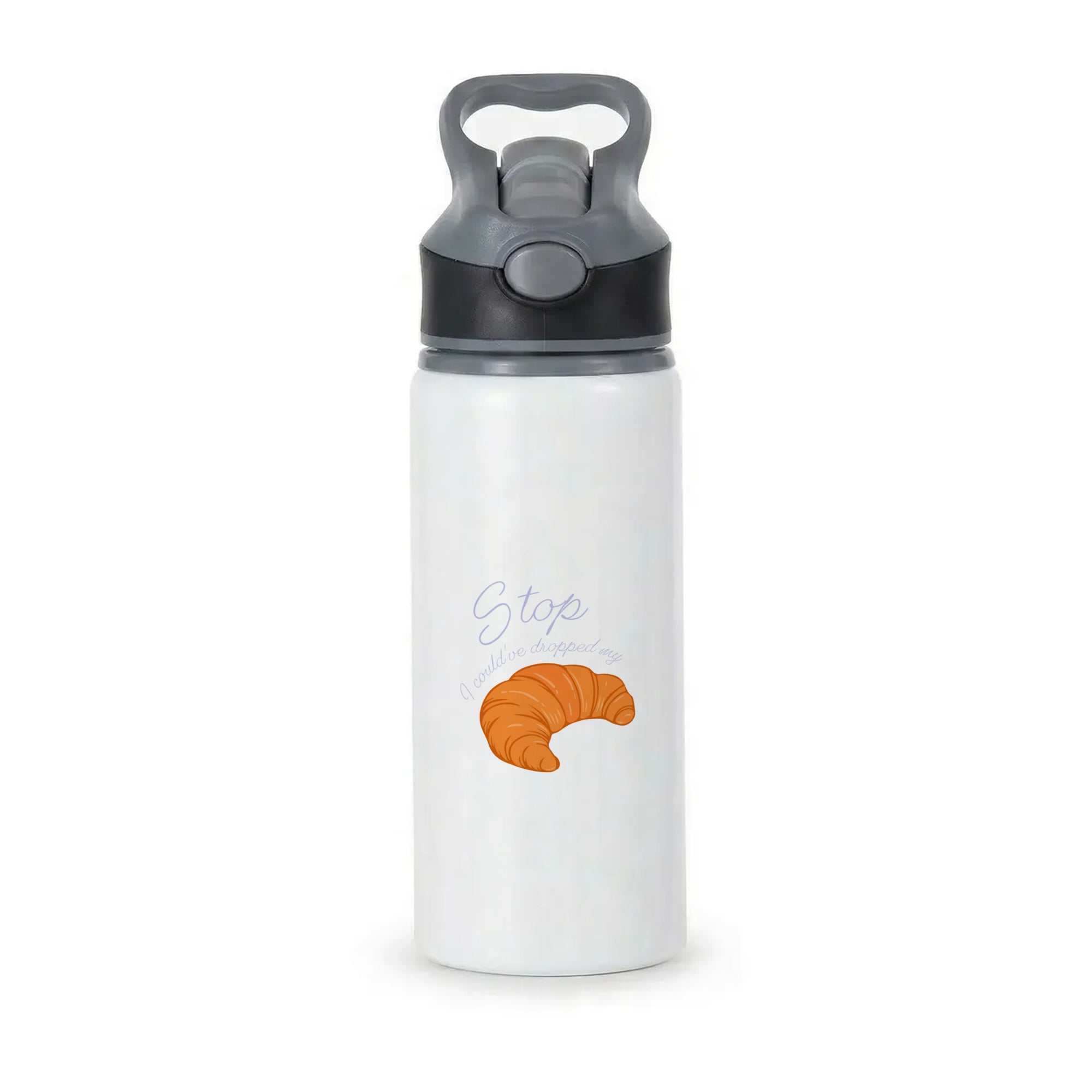 Stop I Could Have Dropped My Croissant - TikTok Active Water Bottle - Black