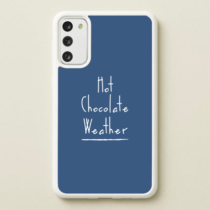 Hot Chocolate Weather  - Christmas Phone Case for Galaxy S20FE